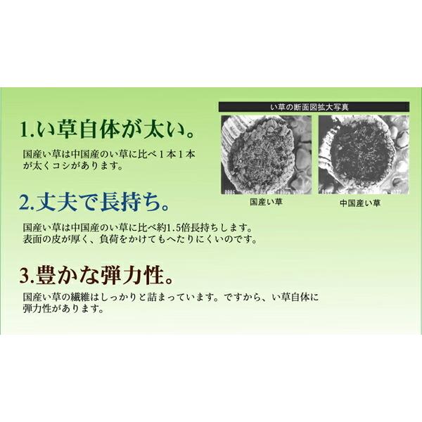 い草ラグ 夏用 国産 フリーカット い草 上敷き 4.5畳 い草カーペット カーペット い草 ラグ F竹 江戸間4.5畳 約261×261cm い草上敷き 日本製 4畳半 四畳半｜f-syo-ei｜07