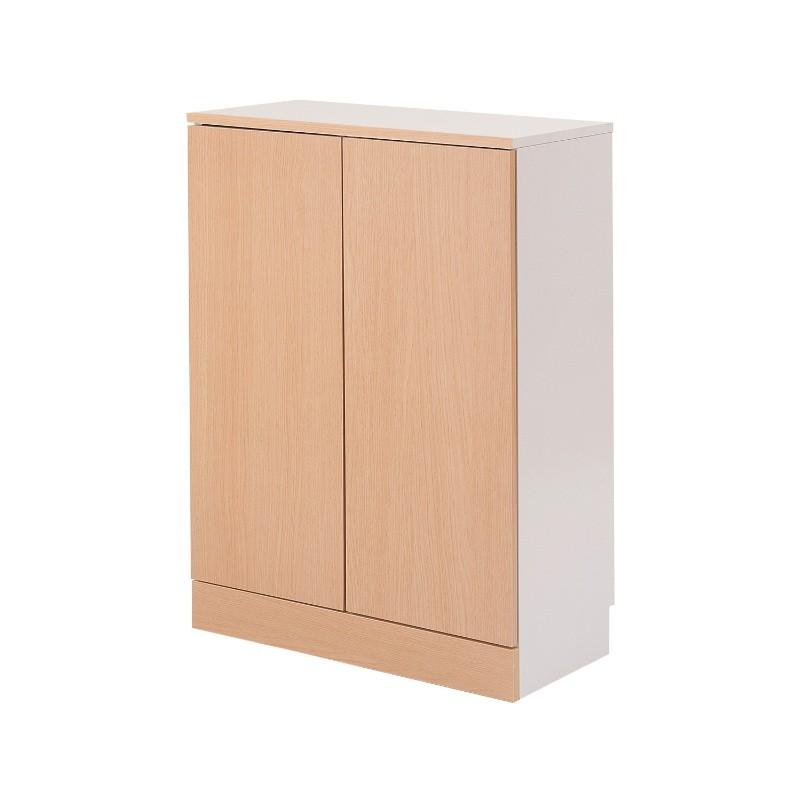 カウンター下収納 北欧 扉付き 薄型 幅60cm 奥行30 キッチン収納 ナチュラル キャビネット Fax