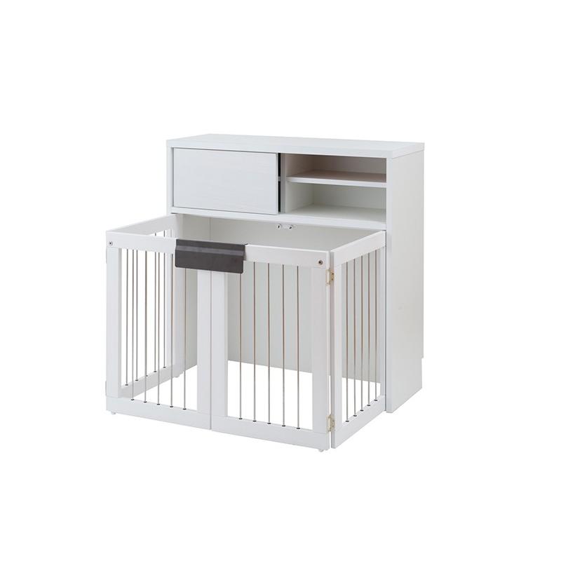 豪華 国産 完成品 省スペース 収納付き 折りたたみ型 ペットケージ 幅90 5cm ホワイト 白 おしゃれ お洒落 デザイン 小型犬 爆売り Zoetalentsolutions Com