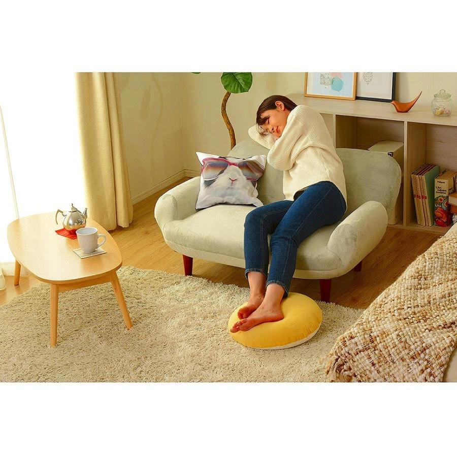 コンパクト 1人掛けソファ リクライニング 日本製 1人用 フロアソファ