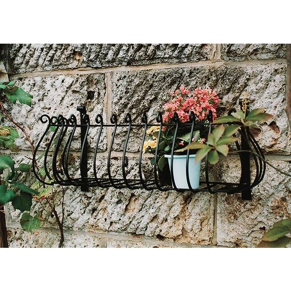 フラワーバルコニー アイアン フラワーポット エクステリア 花台 プランター インテリア 雑貨 アンティーク