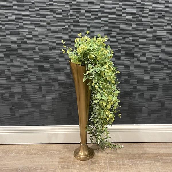 大阪超高品質 真鍮のフラワーベース 花瓶 生花 FC-579 おしゃれ 玄関 リビング ガーデンファニチャー