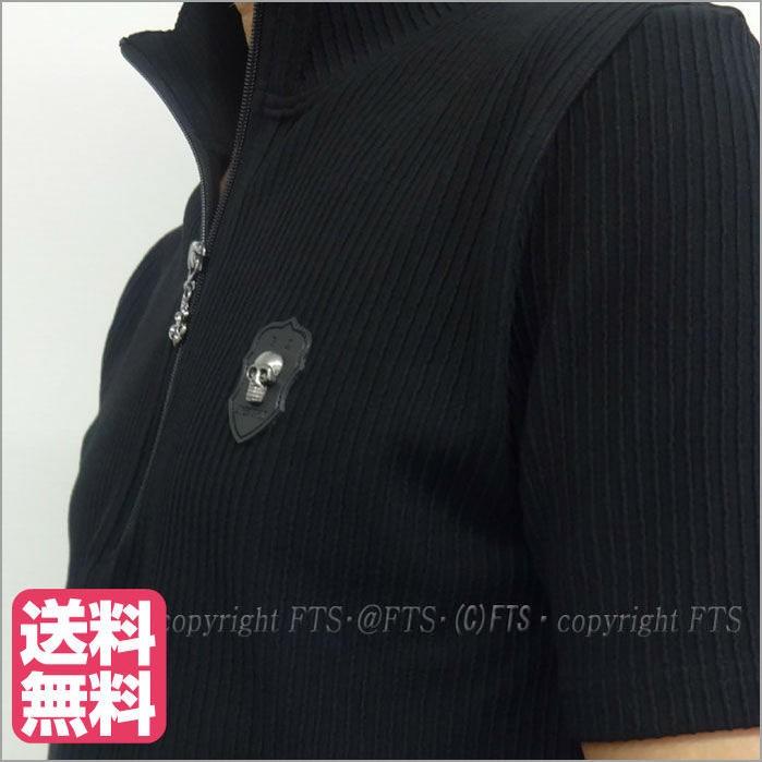 直販超特価 Be Ambition ジップアップ 半袖ポロシャツ ｔシャツ メンズ スカル ドクロ スタッズ リブ ストライプ 春夏 黒 おしゃれ カッコいい ブランド 安い直売 Www Superavila Com