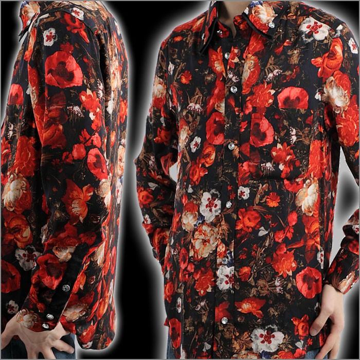 Gw中も発送ok 花柄シャツ メンズ 赤レッド 二重衿ドレスシャツ クリスタル調ボタンダウンシャツ ブランド おしゃれ Dp32 Re Fts メンズファッション ちょいワル おしゃれ 通販 Yahoo ショッピング