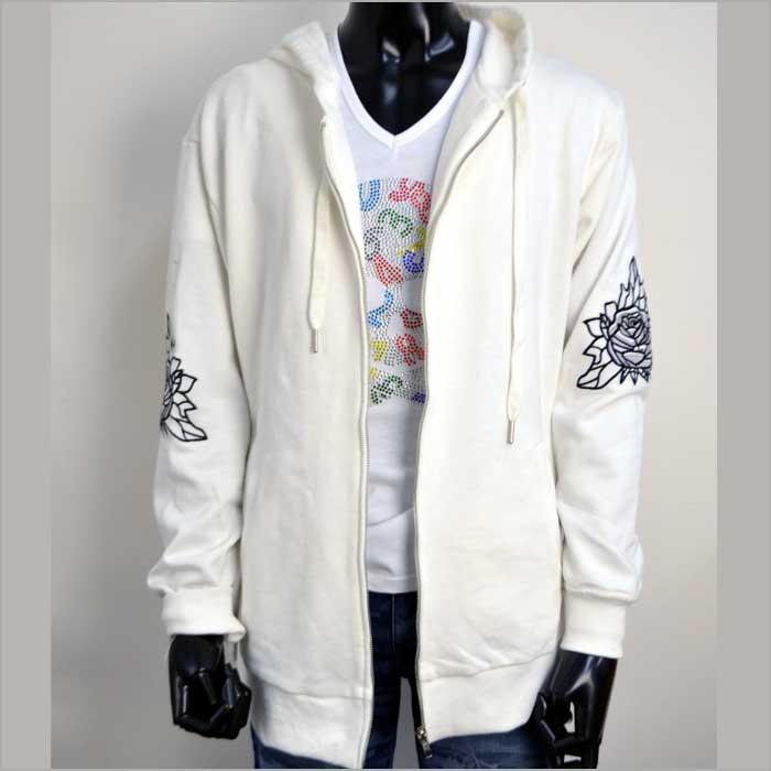 ヌメ Nume 2 M Ry10 ジップアップ パイル地 パーカー ホワイト レディース 白 長袖 お気に入 パーカー