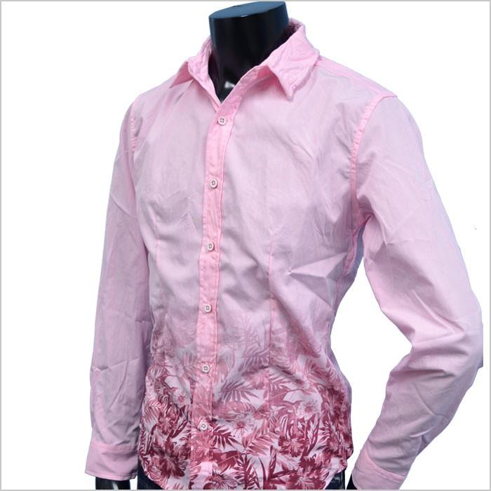 花柄シャツ メンズ 花柄グラデーションシャツ 衿ワイヤー オシャレ系カジュアル ピンク ブランド おしゃれ Ev51 540pk Fts メンズファッション ちょいワル おしゃれ 通販 Yahoo ショッピング