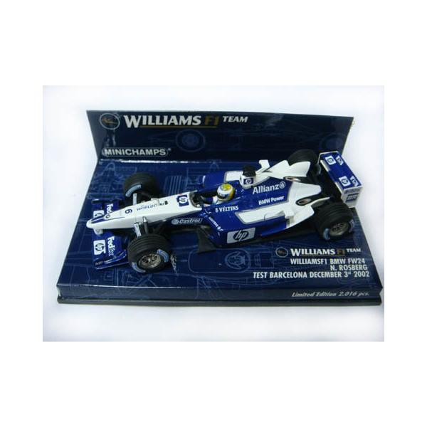 PMA 1/43 Ｎ．ロズベルグ ウイリアムズ・ＢＭＷ FW24 バルセロナ・テスト 2002 限定品｜f1-revolution