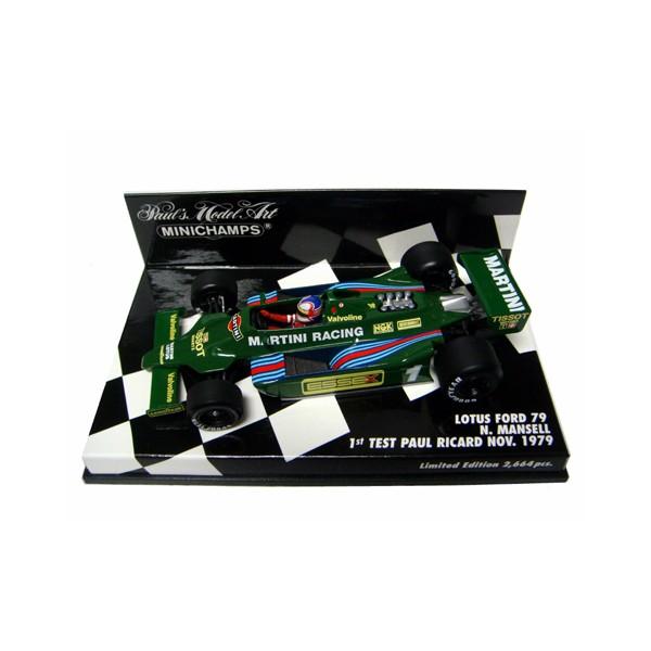 ロータス フォード 79 N.マンセル 1979 F1初テストドライブ (ミニカー