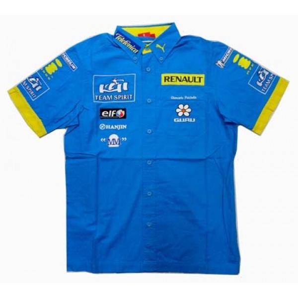 2005 Ｇ．フィジケラ ルノー ドライバー支給品ピットシャツ “TEAM SPIRIT” サイズＳ 新品