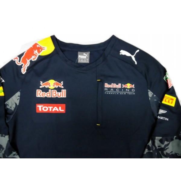 レッドブルのラグビーシャツ 2016 レッドブル・レーシング チーム支給品 ロングスリーブTシャツ