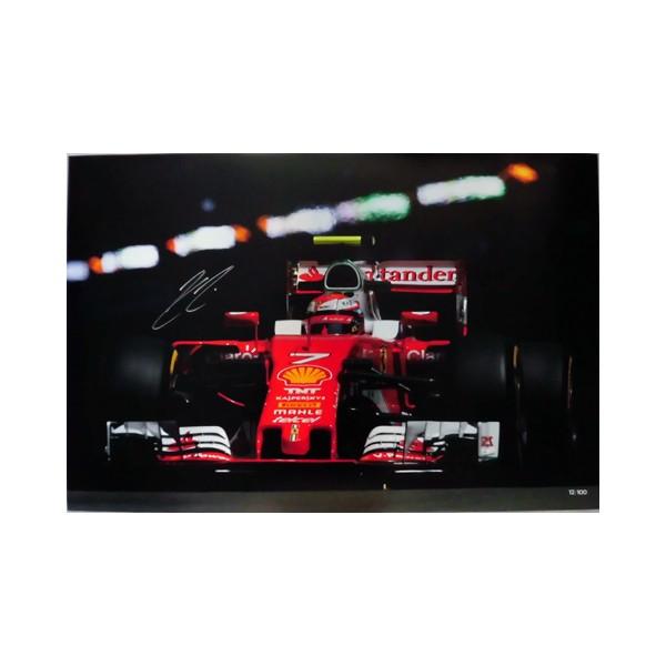 ライコネン直筆サイン入り　Ｆ１ミニカー  フェラーリ　２０１６年 ライコネン直筆サイン入り F1ミニカー フェラーリ 2016年