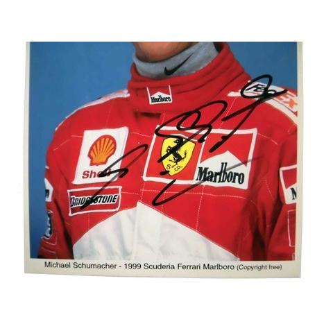 1999 M．シューマッハ スクーデリア・フェラーリ 直筆サイン入