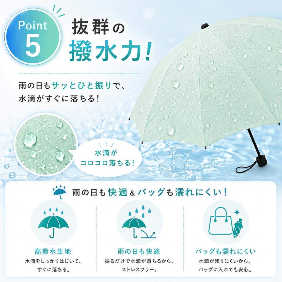 折りたたみ傘 折り畳み傘 軽量 晴雨兼用 レディース 子供 日傘 雨傘 コンパクト 紫外線 遮光 UVカット UPF50＋ 防水 ポイント利用 爆買 |  | 08