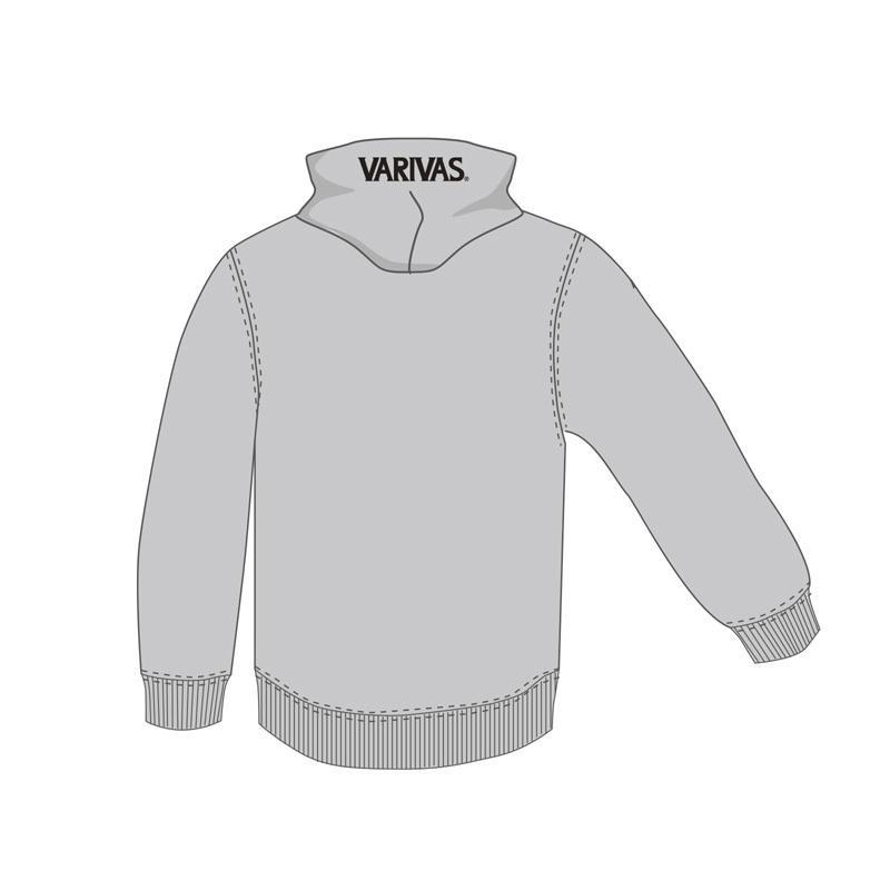 VARIVAS（バリバス） フルジップパーカー グレー 3L : つり具山陽