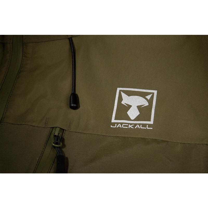 JACKALL ジャッカル ハードシェルジャケット アイスグレー M : つり具