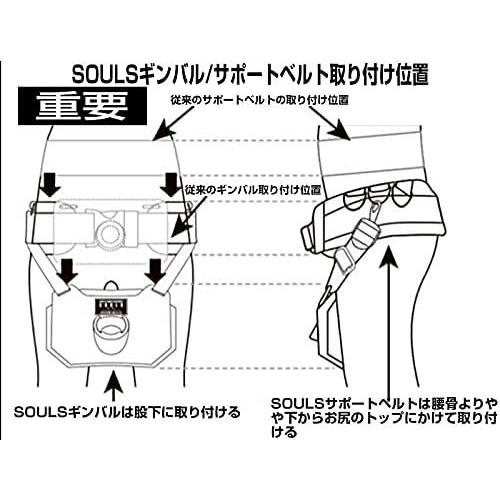 SOULS（ソウルズ） ギンバルサポートベルト : つり具山陽 Yahoo!店