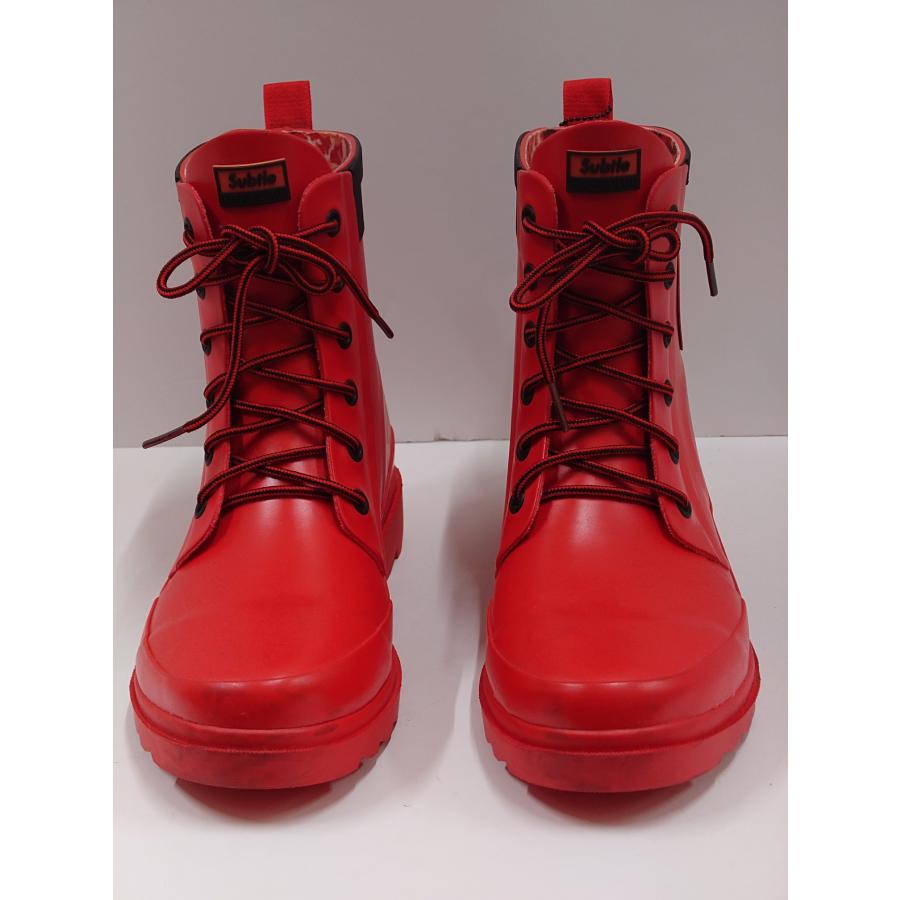 Subtle Mr.Rain X1 RAINBOOTS  カラー：TURE RED  サイズ：US 7(24〜25cm) 店頭展示品 |  | 06