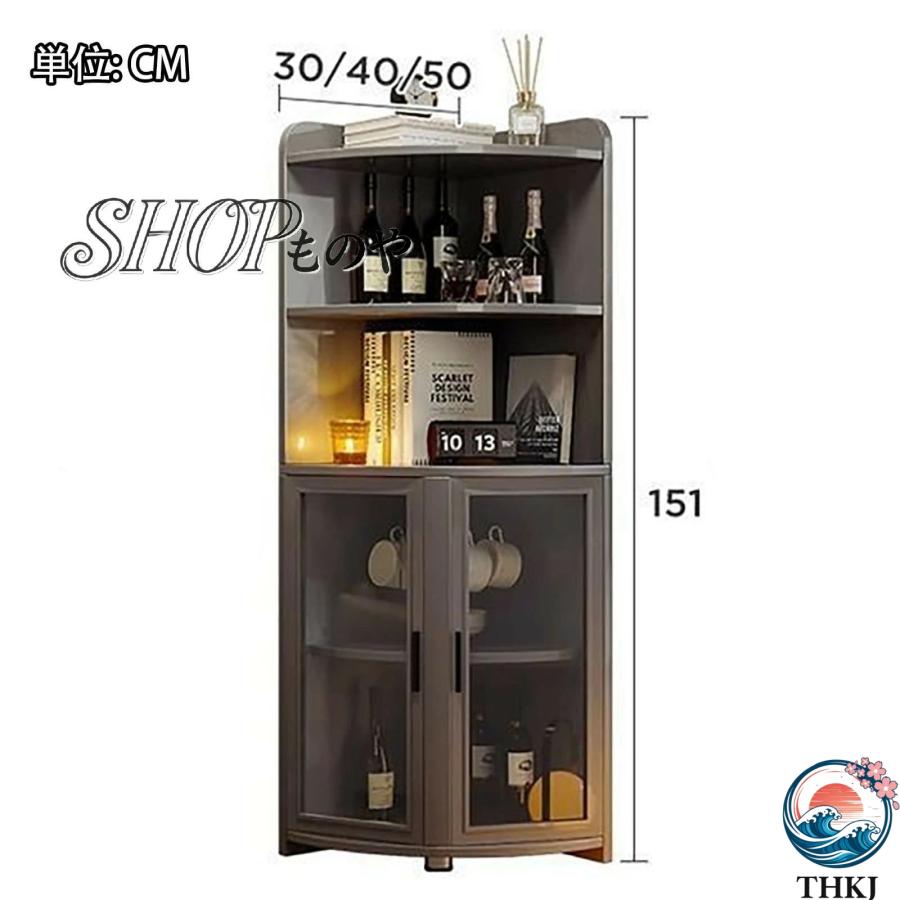 l55 スペイン製 鍵付き コーナーキャビネット 飾り棚
