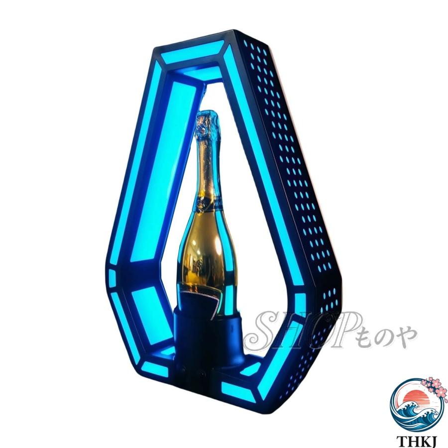 7色光るシャンパンボトルプレゼンター LED照明付き ワインボトル