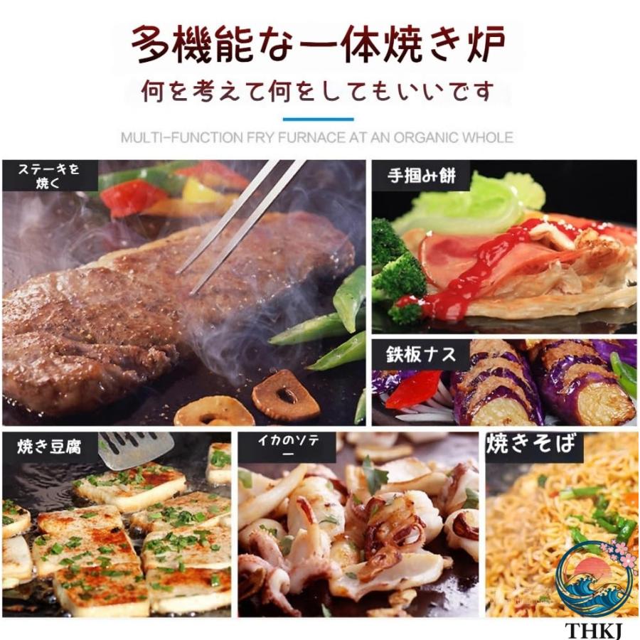 鉄板焼 卓上用 プレス鉄板新型グリドル業務用ガス手つかみオーブン 多