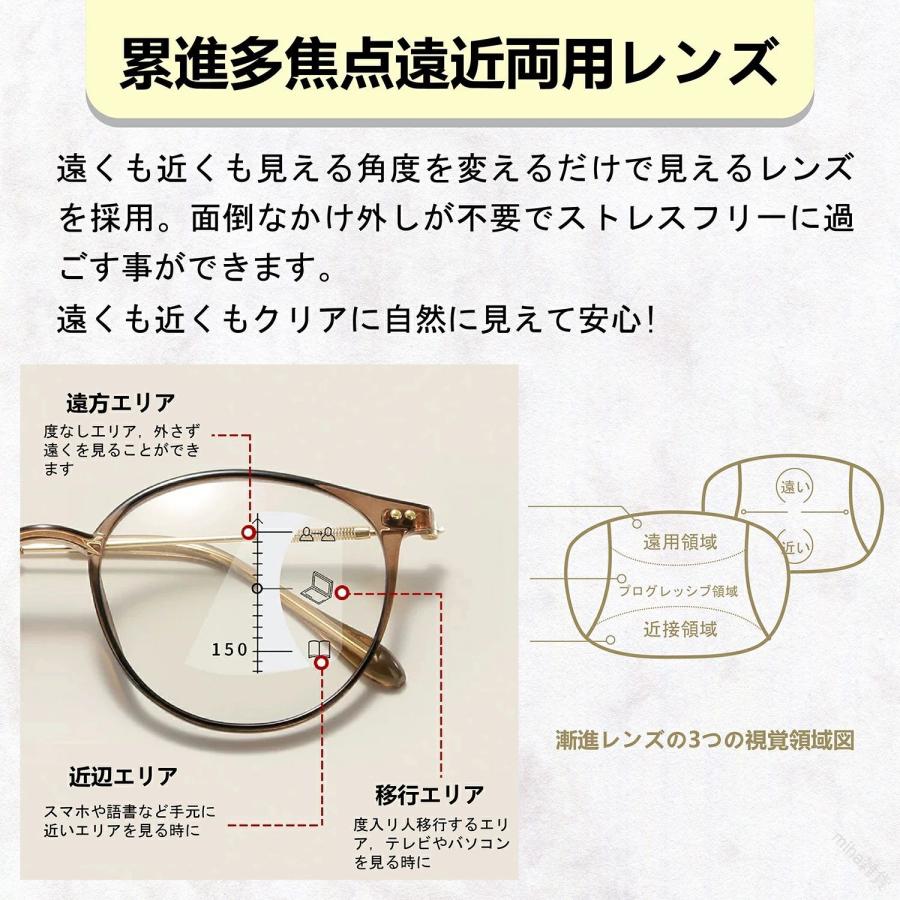 老眼鏡 累進多焦点レンズ採用 遠近両用オールイングラス THKJ 紫外線