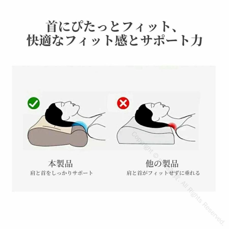 ハイテク超 柔らかい 首サポート枕 40*60cm 快眠促進 横向き寝対応