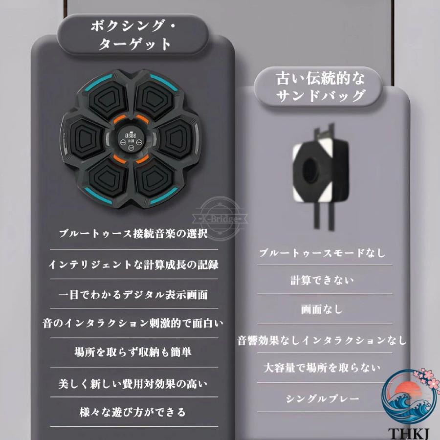 壁取り付け式 音楽拳撃ターゲット クションで反応速度アップ THKJ 楽しいフィットネス器具 個人・グループ トレーニング 向け 人気 おしゃれ 快適 使いやすいの画像