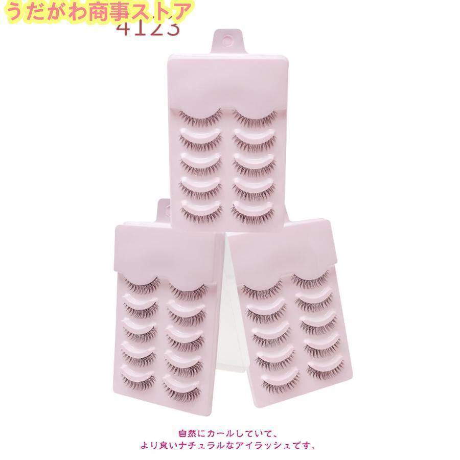 10ペア入りつけまつげ 全12種 簡単 盛れる 束感 束 ナチュラル THKJ