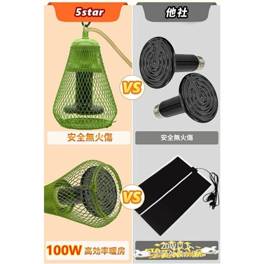 P10 小鳥 ヒーター 爬虫類 保温電球カバー付 100W 鳥 インコ とり暖