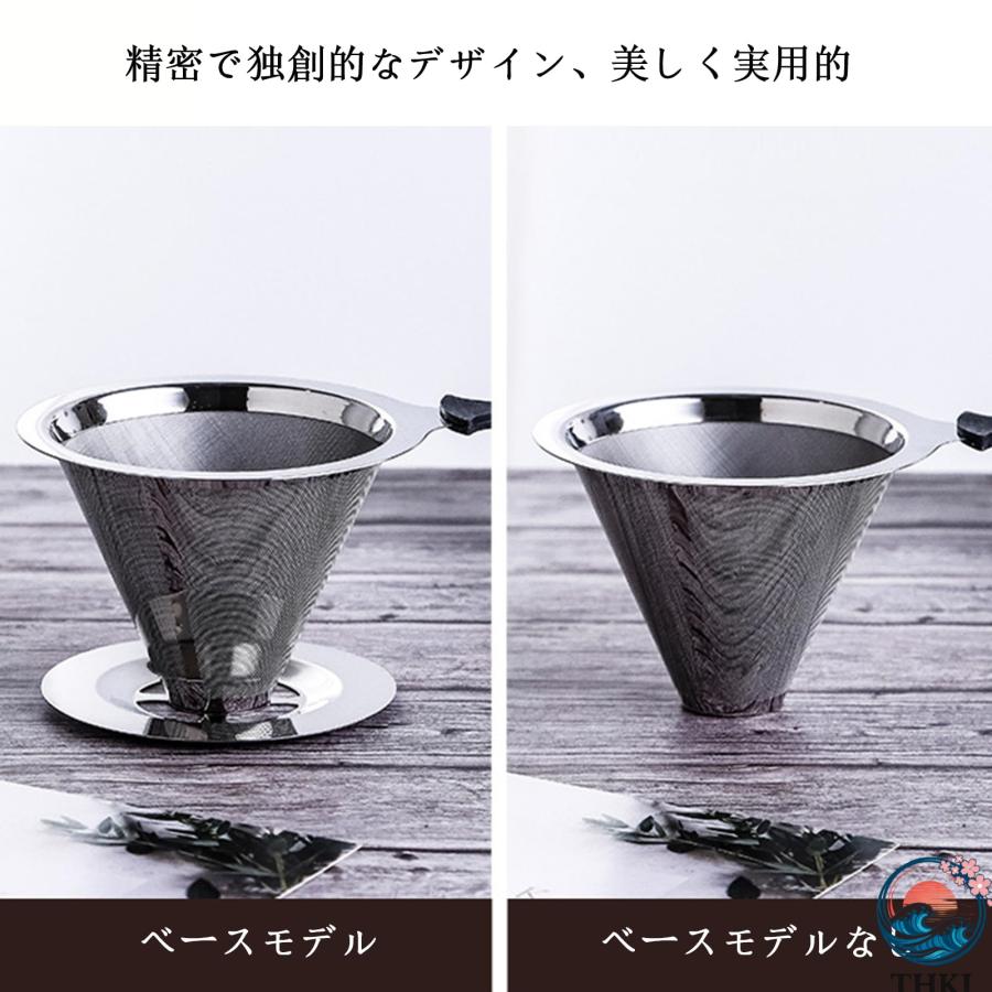 コーヒードリッパー コーヒーフィルター ステンレスフィルター スロー