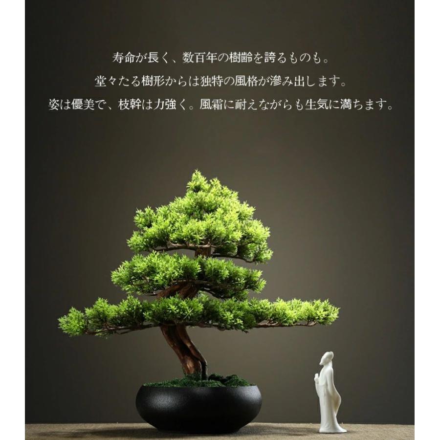 【REGASTOCK川崎店】人工盆栽 松の木 人工観葉植物 造花 苔 フェイク盆栽 松 人工 鉢幅約38×奥28×高さ10㎝ 全体幅約50×28×高さ60㎝ 人工観葉植物 人工植物 盆栽 松 人工 松の木 フェイクグリーン THKJ