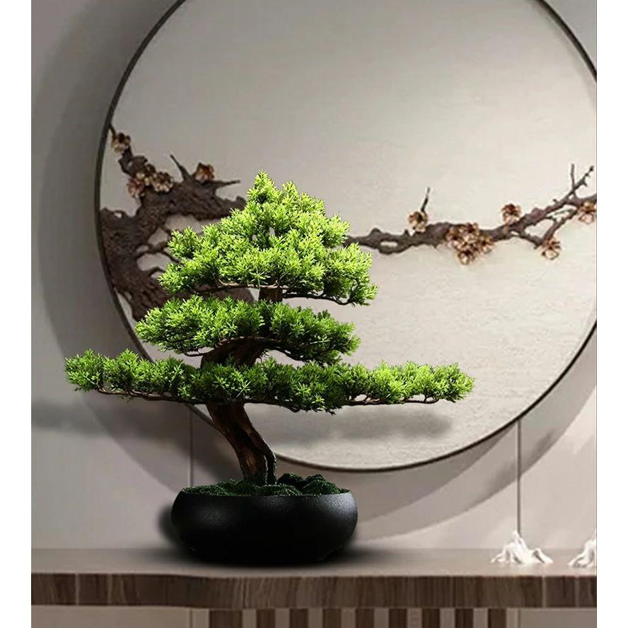 人工観葉植物 人工植物 盆栽 松 人工 松の木 フェイクグリーン THKJ