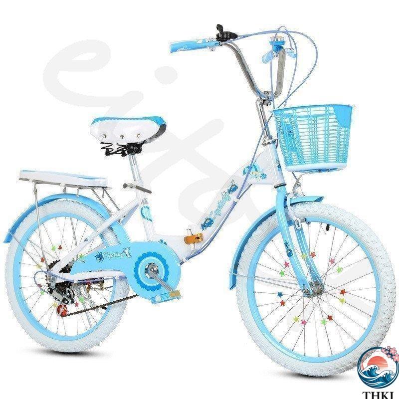 折りたたみ式 子供 用自転車 20インチ 変速自転車 6段変速 キッズ バイク THKJ ピンク 高さ調節能 誕生日プレゼント 前後二重ブレーキ設計会社大量注文承りの画像