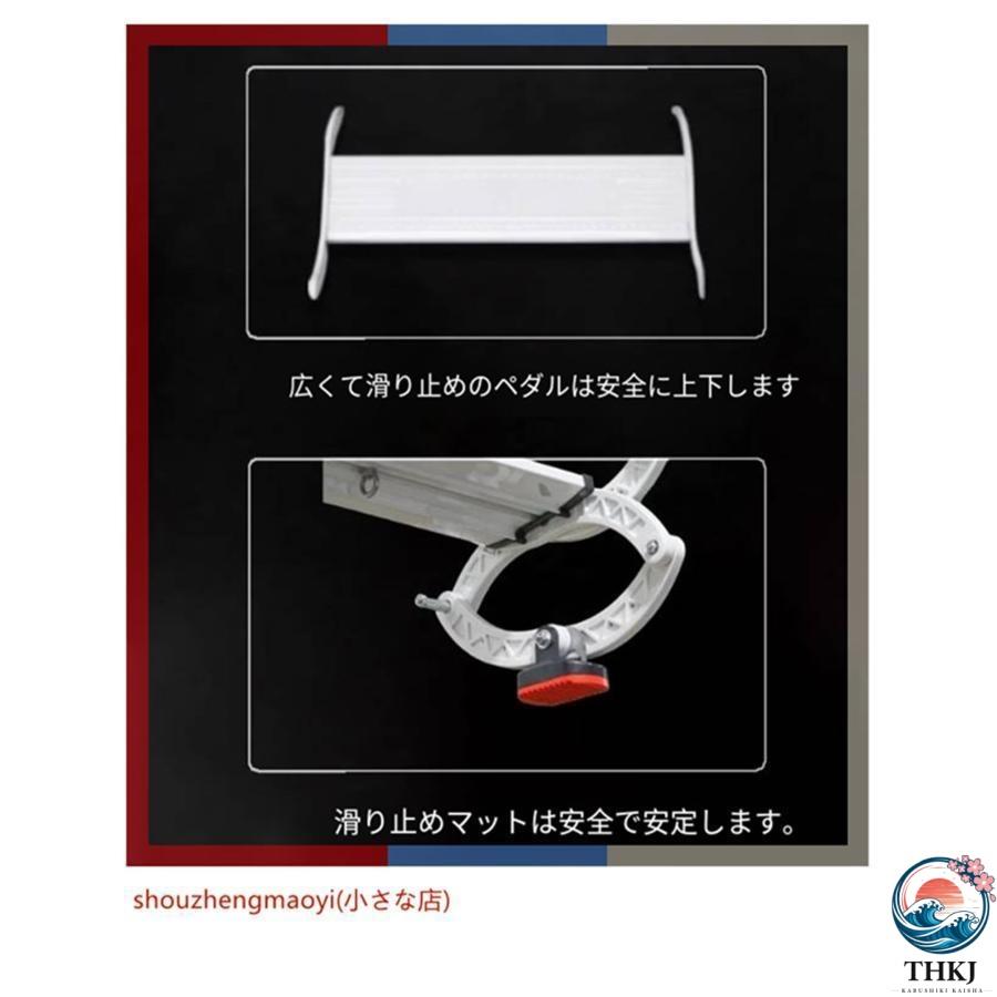 ロフトの伸縮式階段 折りたたみロフトはしごアルミ伸縮はしご 省スペース THKJ 屋根裏階段ウォールマウントプルダウン屋根裏はしご屋根はしご 屋内および 屋外の画像