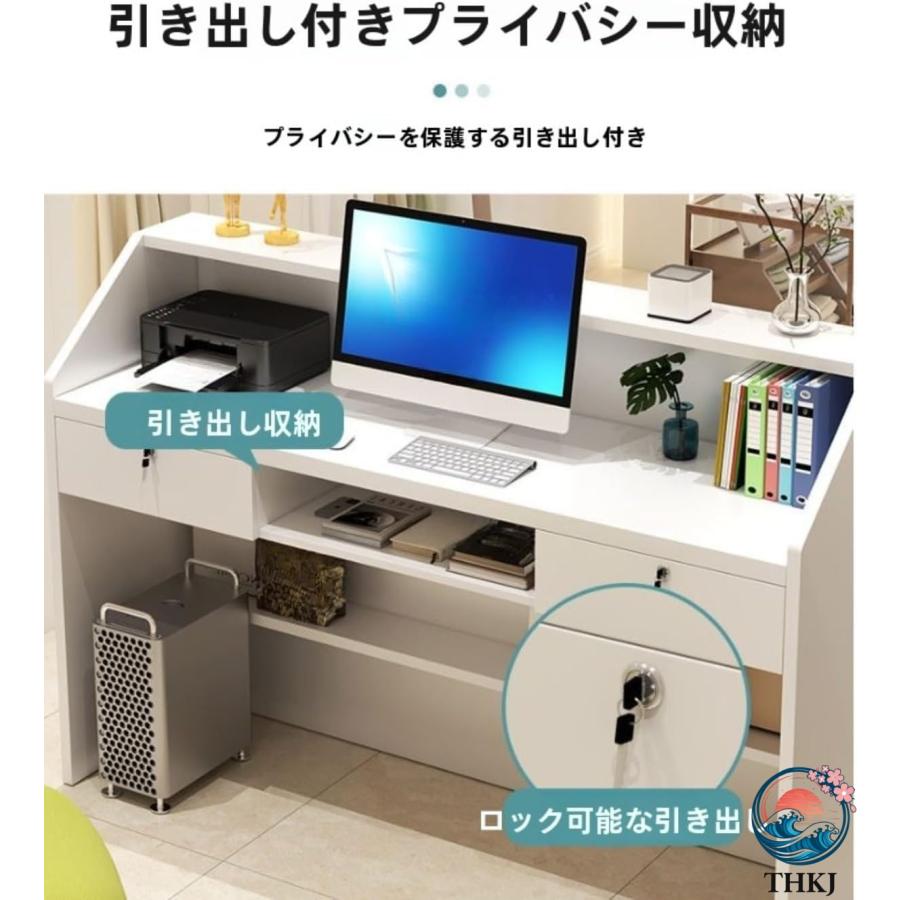 受付カウンター 木製カウンターテーブル 企業フロントデスク 衣料品店