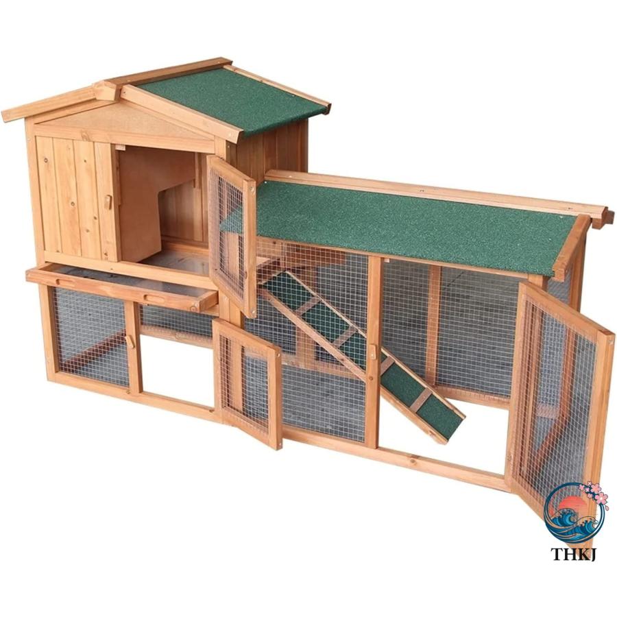 鶏 犬 小屋 犬小屋 屋外 用 犬舎 室外 二重層 ペット ケージ 屋根