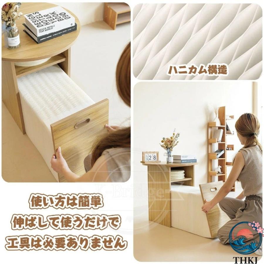 連体ベンチ 伸縮自在 折りたたみ式 テーブルにもなるベンチ ペーパー