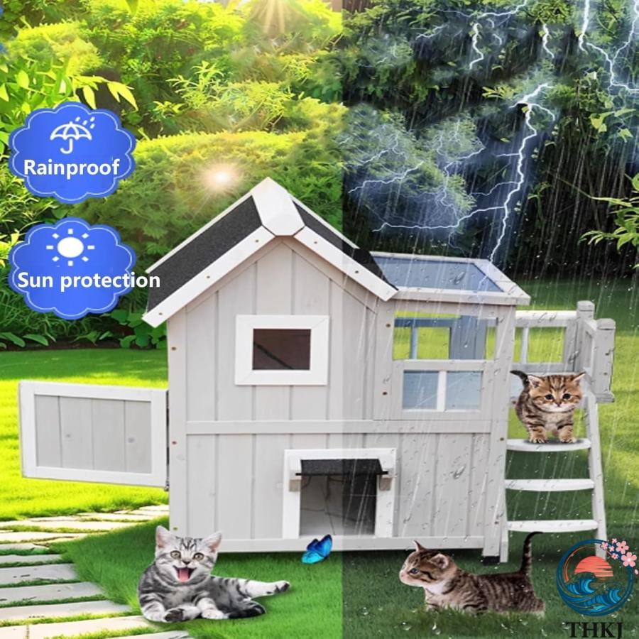 みろん　犬小屋　ペットケージ　猫ハウス　キャットハウス　犬　猫　ケージ キャットケージ 猫 ハウス 屋外 キャットハウス 屋外の通販