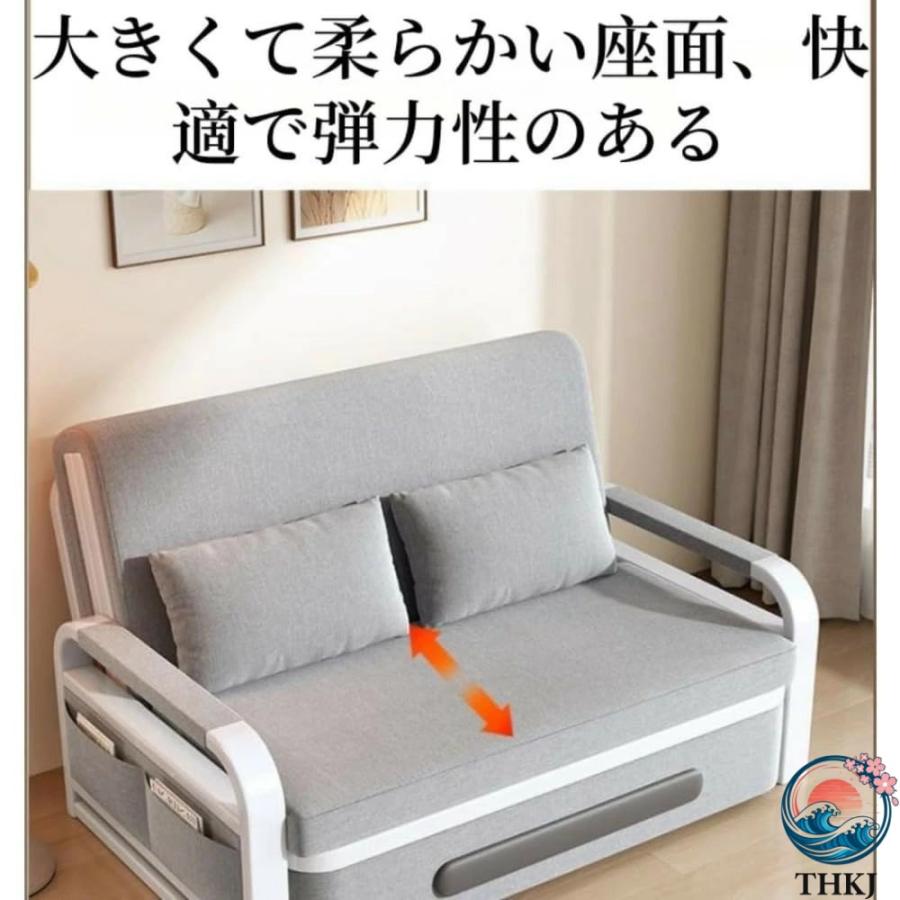 ソファ ベッド 収納 ボックス 付き 折りたたみ式 小型 リビング 