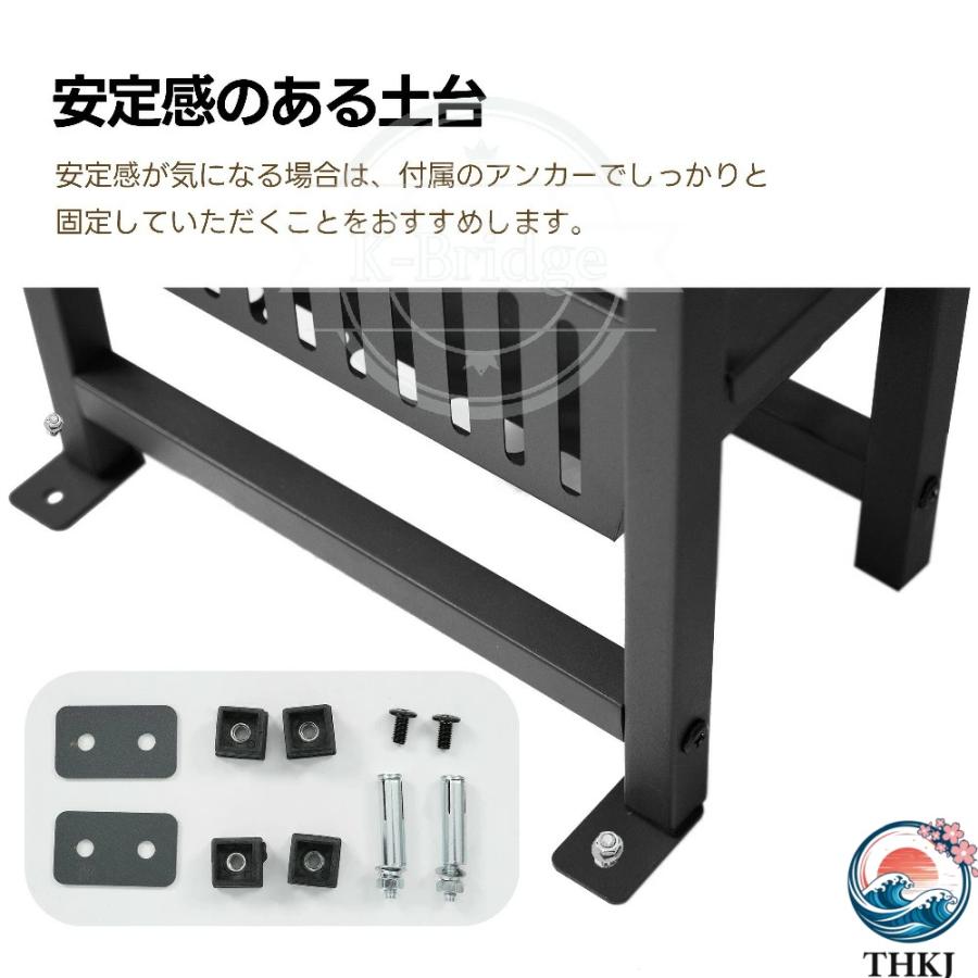 メ一ル便対応 ポスト一戸建て用スタンド 置き型 かご付きポスト鍵付き 北欧 THKJ スタンドポスト メール ボックス メールa4対応 新聞受け 高級 ガーデン用品 傘の画像
