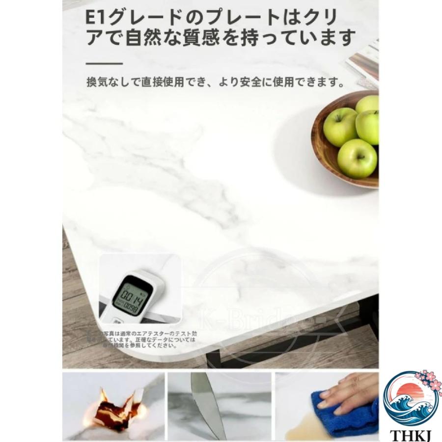 折りたたみデスク テレワークデスク ダイニング 幅120 デスク キッチン 食卓テーブル THKJ 伸長式 おしゃれ コンパクト 単品 ４人用 組立不要 シングル B 100*6_5