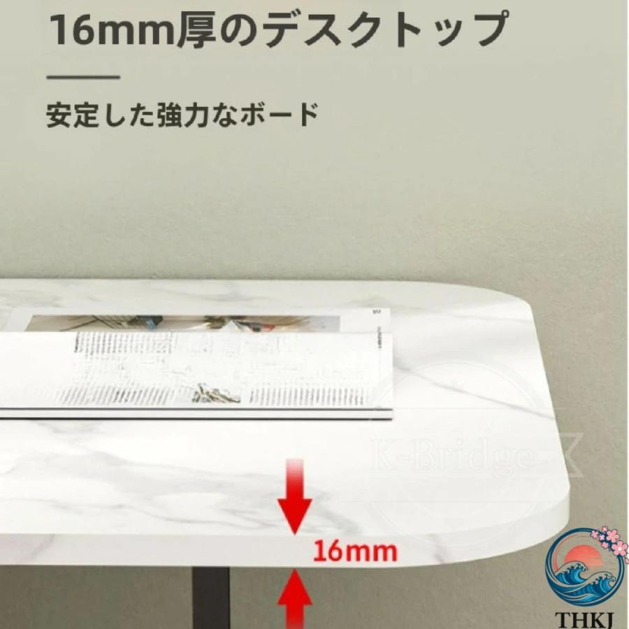 折りたたみデスク テレワークデスク ダイニング 幅120 デスク キッチン 食卓テーブル THKJ 伸長式 おしゃれ コンパクト 単品 ４人用 組立不要 シングル B 100*6_6