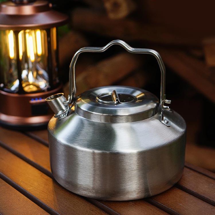 ケトル キャンプ ステンレス 直火 焚き火 アウトドア ミニケトル 900ml THKJ やかん コーヒー 湯沸かし キャンプケトル 焚き火ケトル キッチン 便利 使いやすい | ブランド登録なし | 01