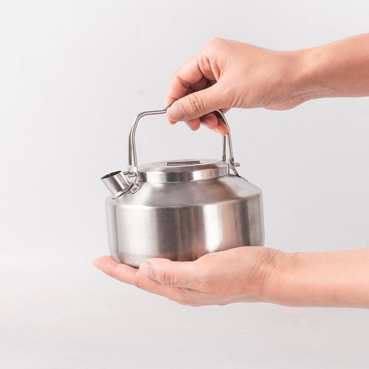 ケトル キャンプ ステンレス 直火 焚き火 アウトドア ミニケトル 900ml THKJ やかん コーヒー 湯沸かし キャンプケトル 焚き火ケトル キッチン 便利 使いやすい | ブランド登録なし | 02