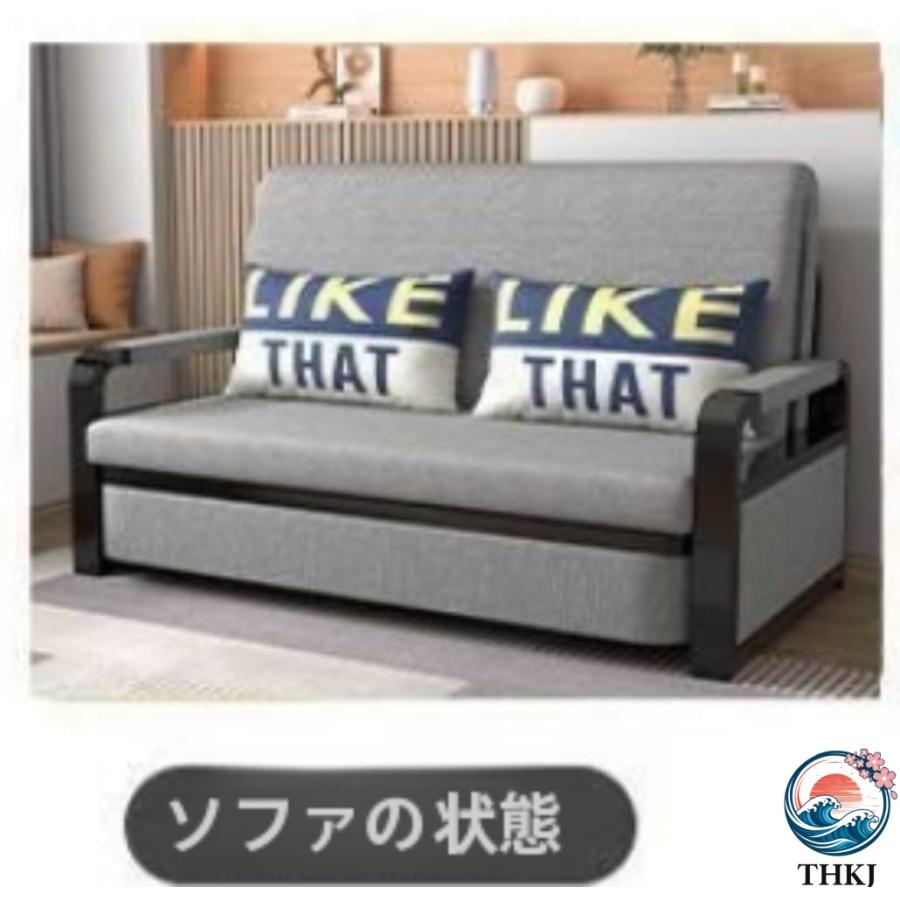 ソファー ベッド 折りたたみソファー デッキ チェア THKJ 一人暮らしは小さくて設計を記憶します綿と麻は取り外すことができて洗ってスペースを節約します来客_6
