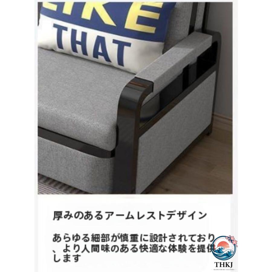 ソファー ベッド 折りたたみソファー デッキ チェア THKJ 一人暮らしは小さくて設計を記憶します綿と麻は取り外すことができて洗ってスペースを節約します来客_8