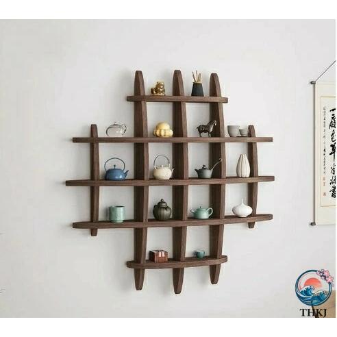 ウォールシェルフ 壁掛け 飾り 棚 おしゃれ 木製 壁 丸型 珍品 花台