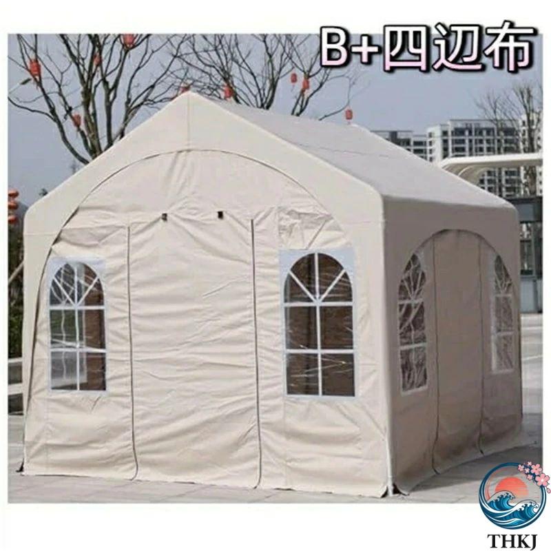 テント 大型 タープテント 横幕付 頑丈フレーム 簡単 設置 防水 スチール THKJ 日よけ アウトドア キャンプ イベント BBQ 運動会 出店 特大 業務用 防災 折り_18