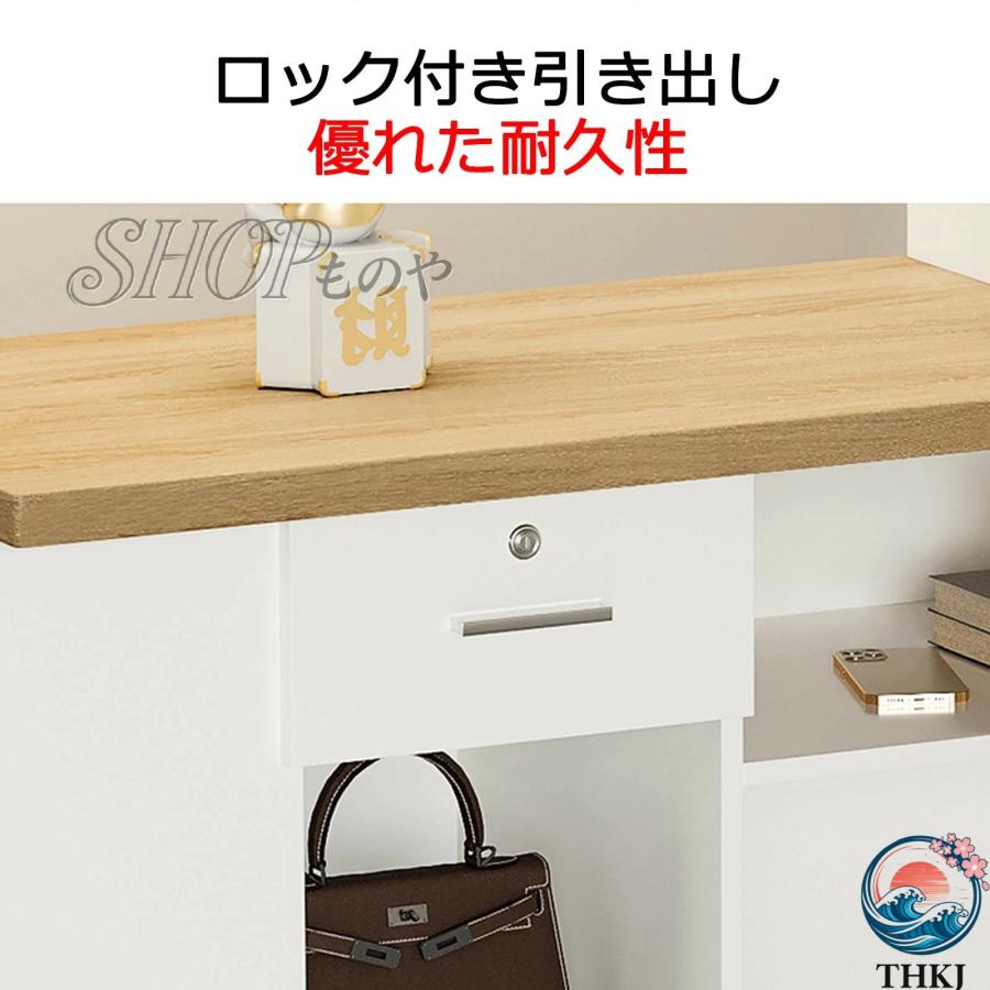 レジカウンター 組み立てレジ台 おしゃれ 受付カウンター 木製の