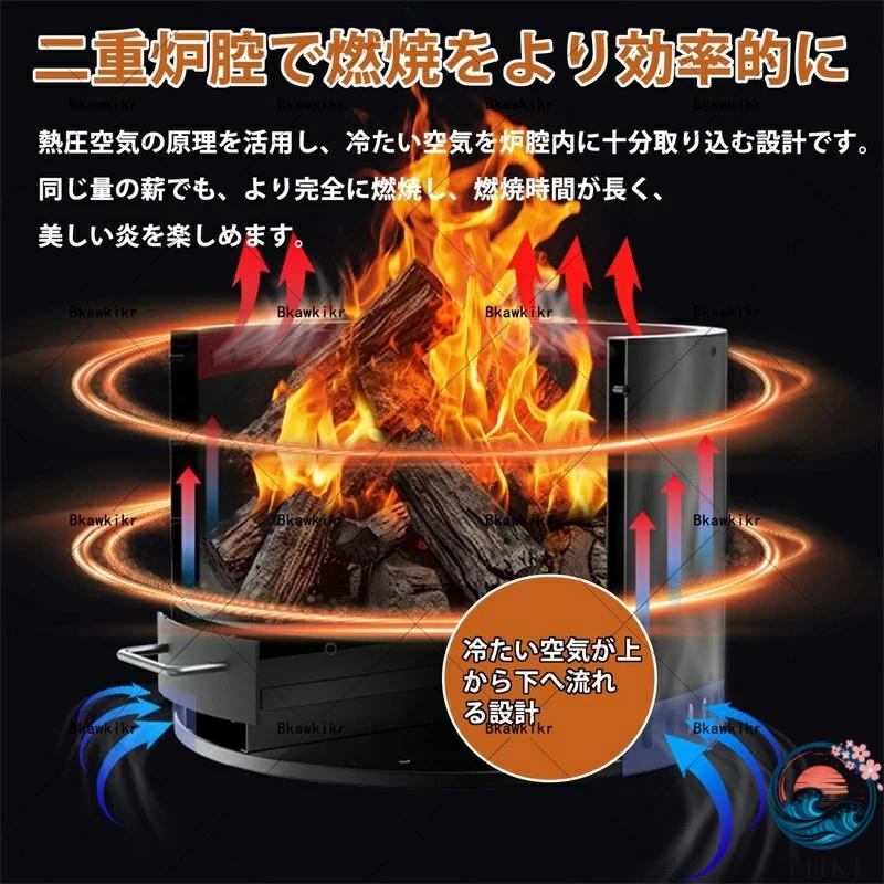 薪ストーブ 1台2役薪ストーブ 大型 焚き火台 クッキングストーブ THKJ